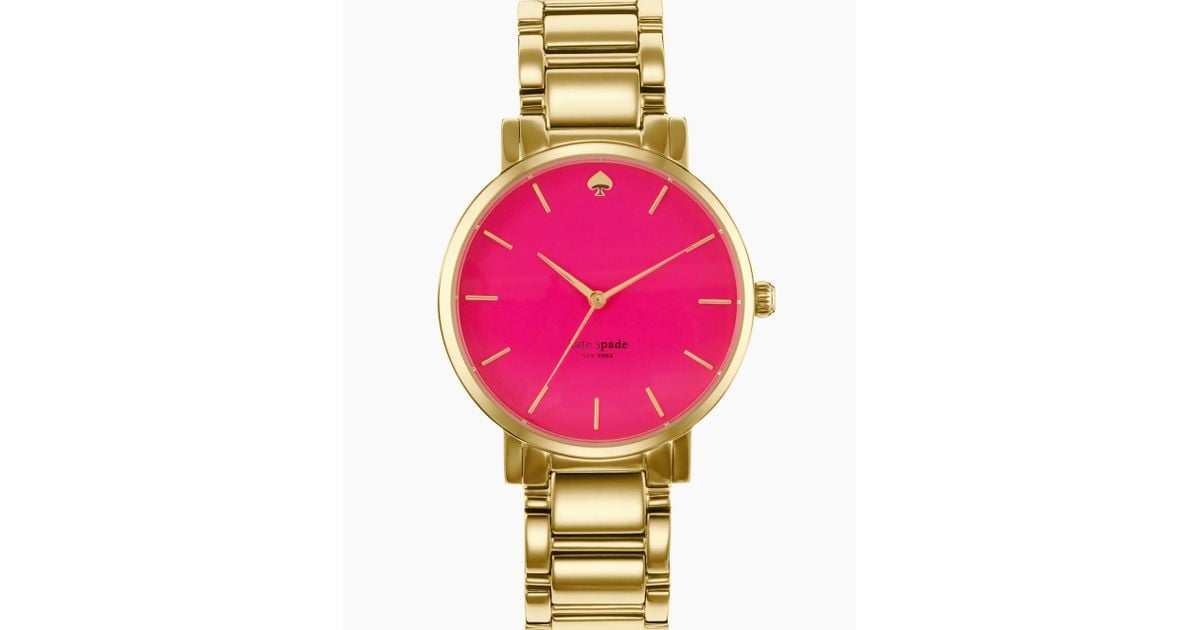 Lyst Kate Spade New York Womens Gramercy Grand Goldtone Lyst Kate Spade New York Womens Gramercy Grand Goldtone Bracelet Watch 38mm In Metallic