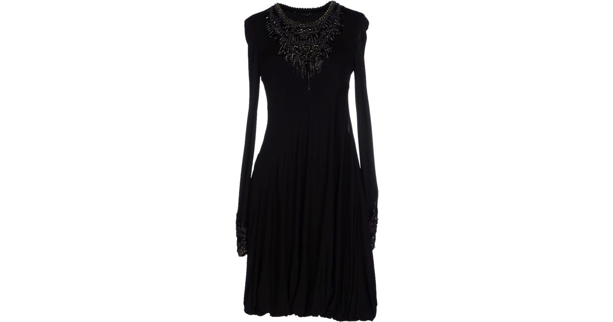 Lyst - Alexander mcqueen Short Dress in Black