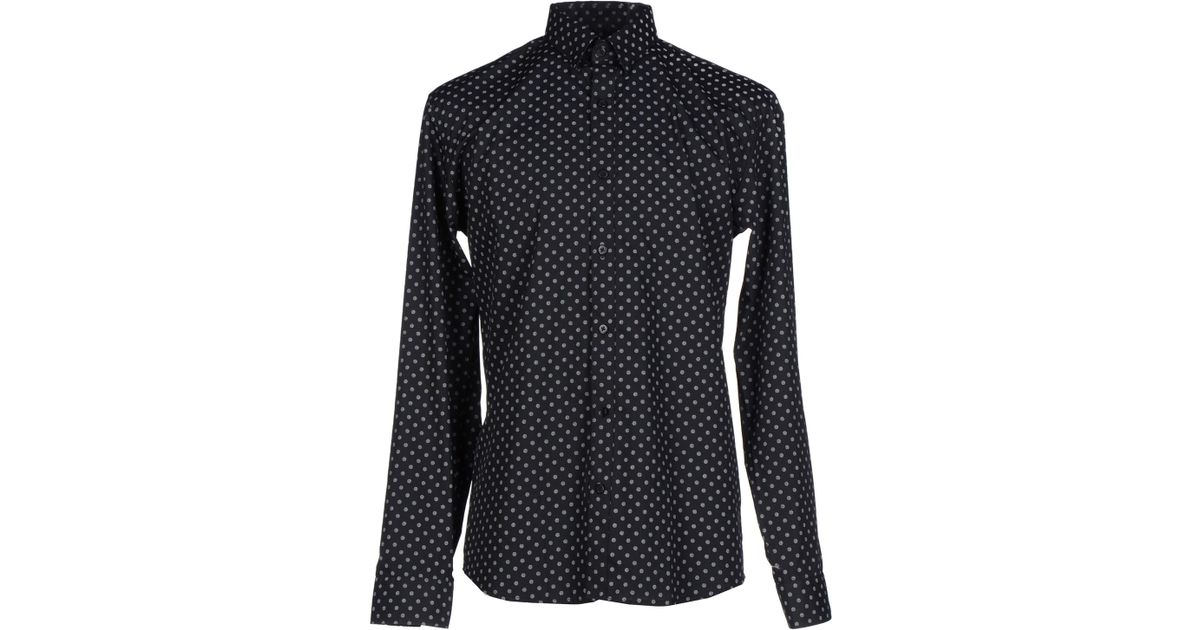 selected homme black shirt