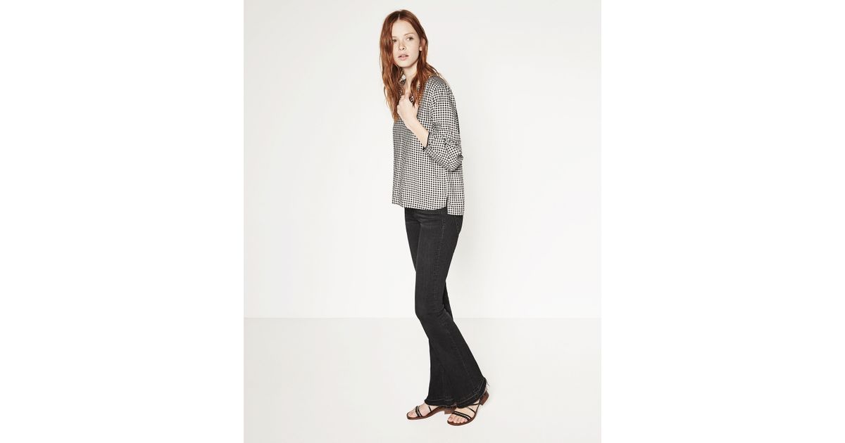 Zara Womens Gingham Shoes Zara Womens Gingham Shoes