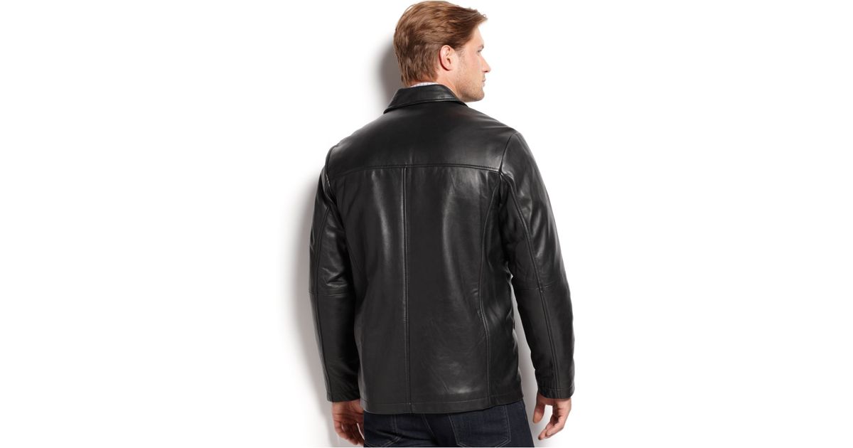 Lyst Perry Ellis Portfolio Big And Tall Leather Er Jacket In Lyst Perry Ellis Portfolio Big And Tall Leather Er Jacket In Black For Men