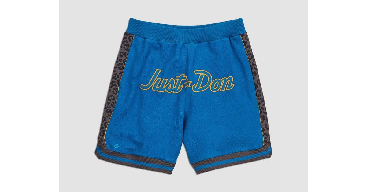 Converse X Just Don Sweat Shorts in Blue for Men - Lyst
