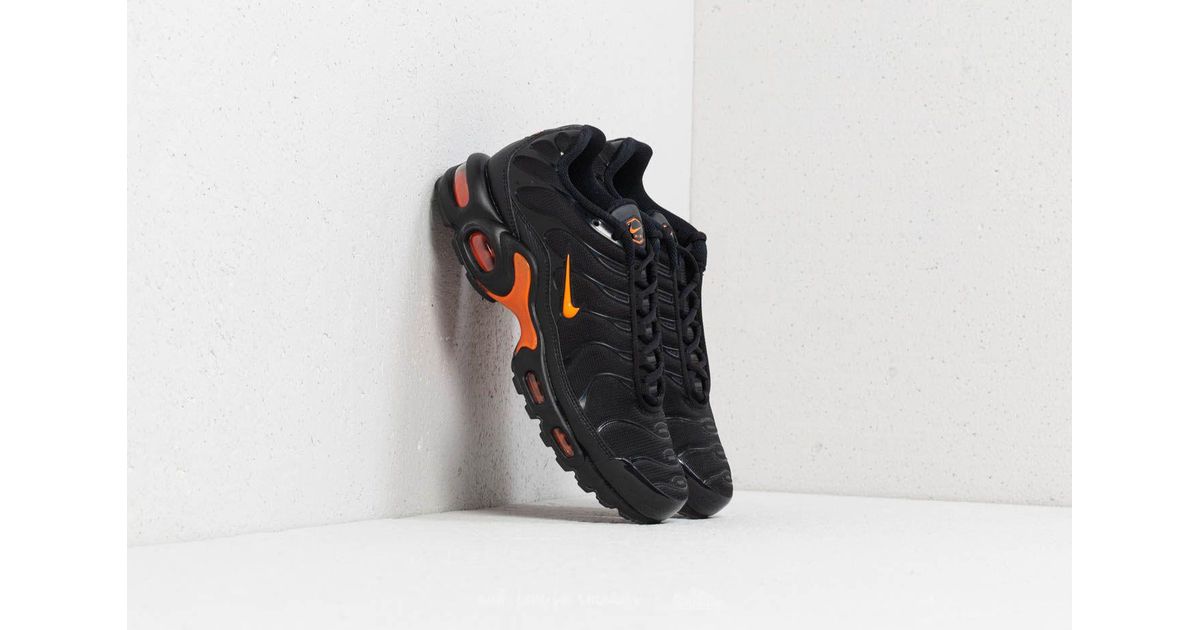 Nike Rubber Air Max Plus Tn Se Black/ Total Orange for Men - Lyst