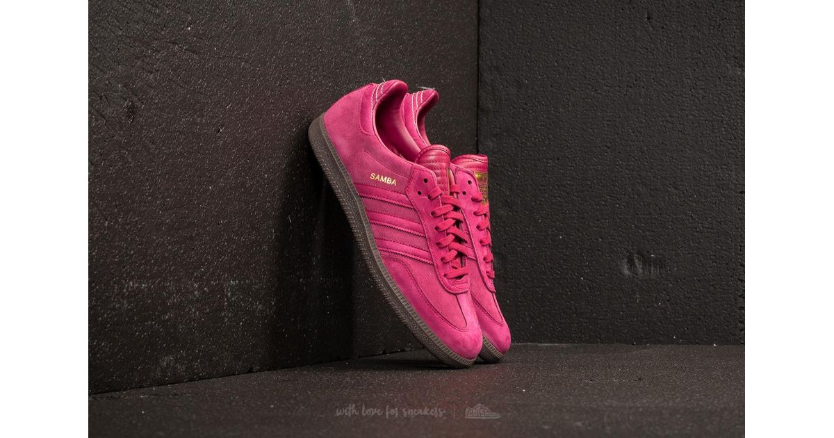 Adidas Originals Multicolor Adidas Samba Fb Mystery Ruby Mystery Ruby Gold Metallic for men Adidas Originals Multicolor Adidas Samba Fb Mystery Ruby Mystery Ruby Gold Metallic for men