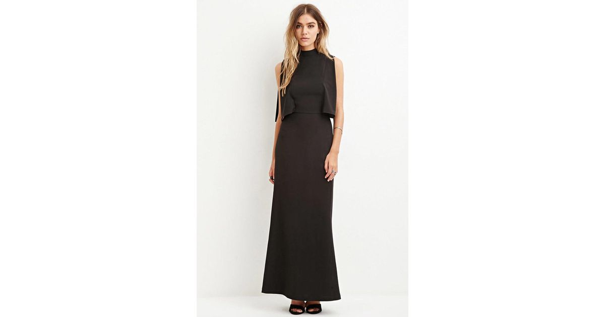 Mock Neck Maxi Dress