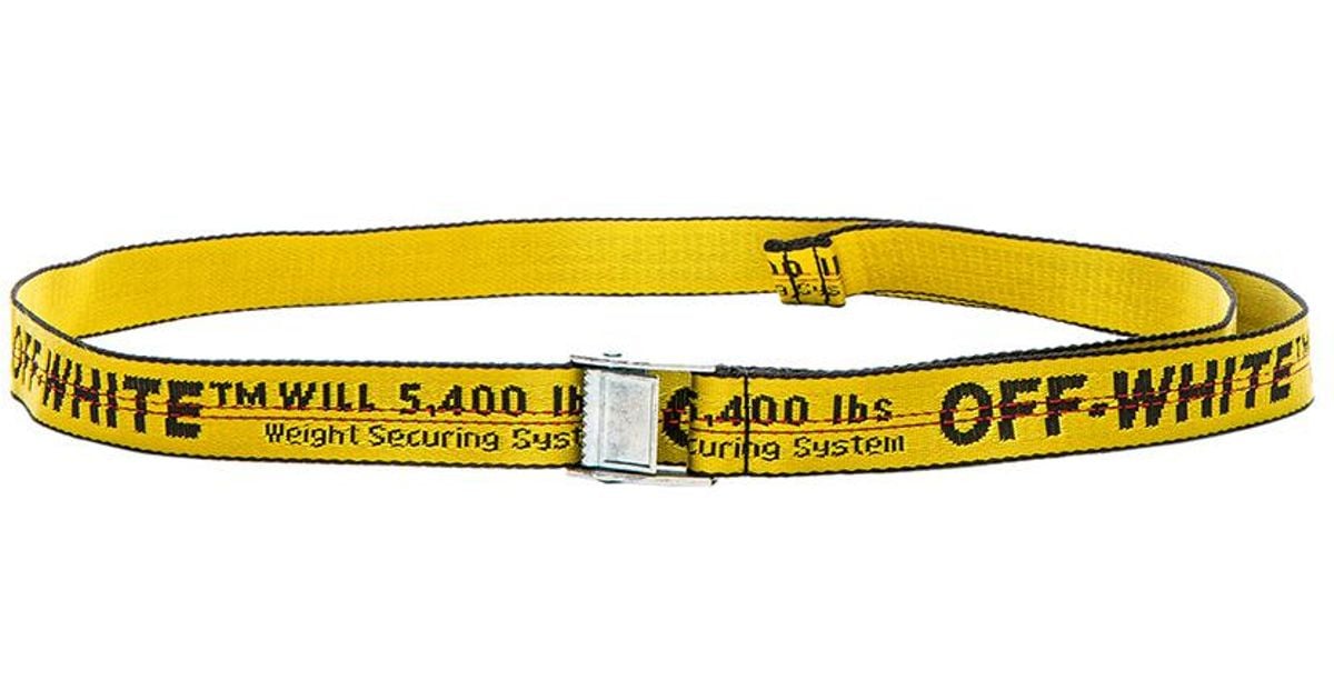Lyst - Off-White C/O Virgil Abloh Mini Industrial Belt In Yellow & Black in Yellow