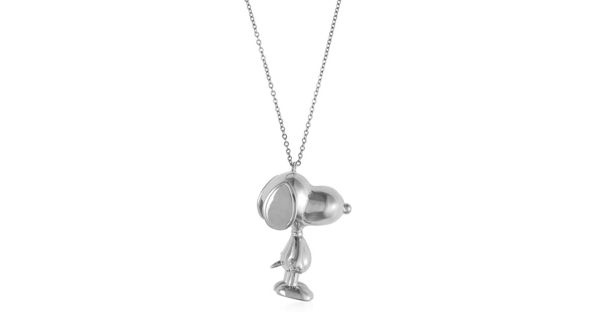 Marc Jacobs Metallic The Snoopy Small Pendant Necklace