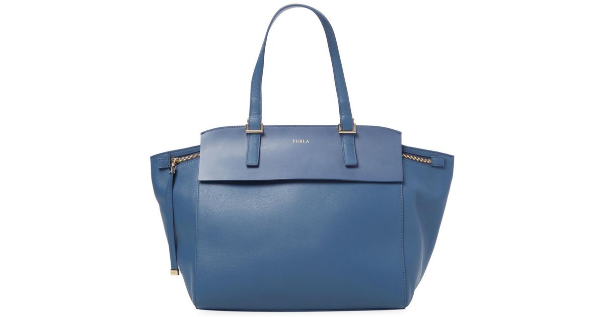 Lyst Furla Dolce Vita M Tote Bag In Blue