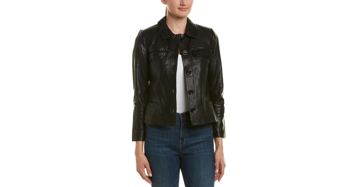 Zadig Voltaire Black Liam Leather Jacket Lyst