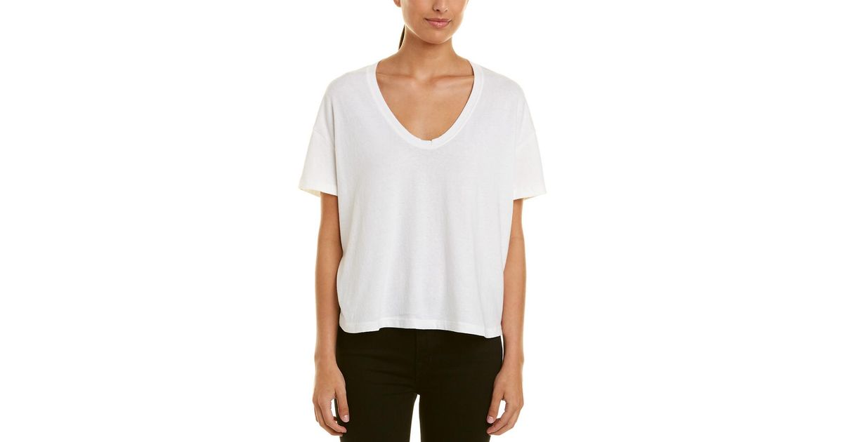 james perse scoop neck rib top