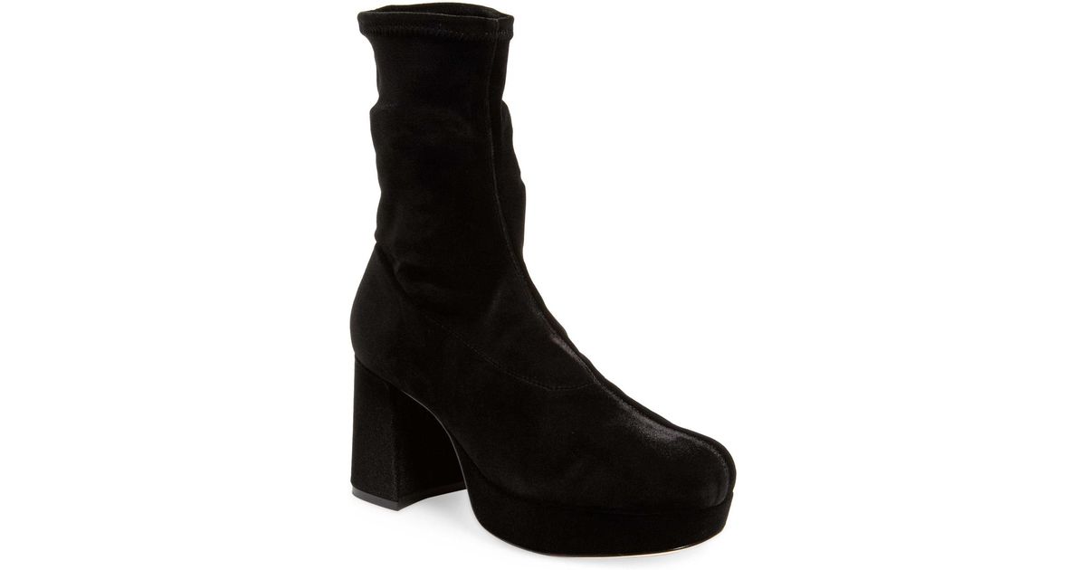 Isa Tapia Nero Brooke Velvet Mid Heel stivali Lyst Isa Tapia Nero Brooke Velvet Mid Heel Heel Mid stivali Lyst c9d422