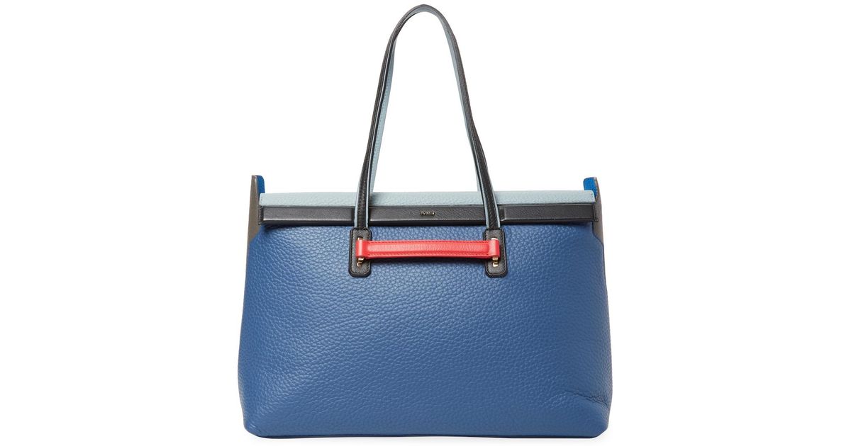 Lyst Furla Supernova Xl Tote Bag In Blue