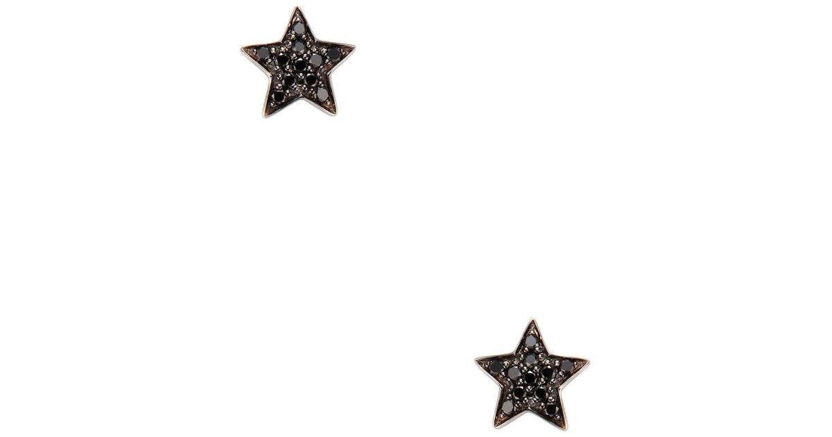 Lyst Nephora 14k White Gold 0 22 Total Ct Black Diamond Star Lyst Nephora 14k White Gold 0 22 Total Ct Black Diamond Star Stud Earrings In