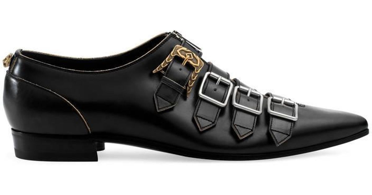 men's gucci boots with buckle