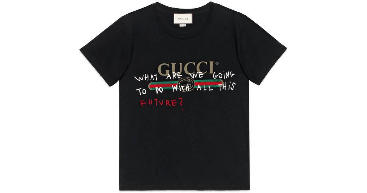  Gucci  Coco  Capit n Logo T  shirt  in Black for Men Lyst