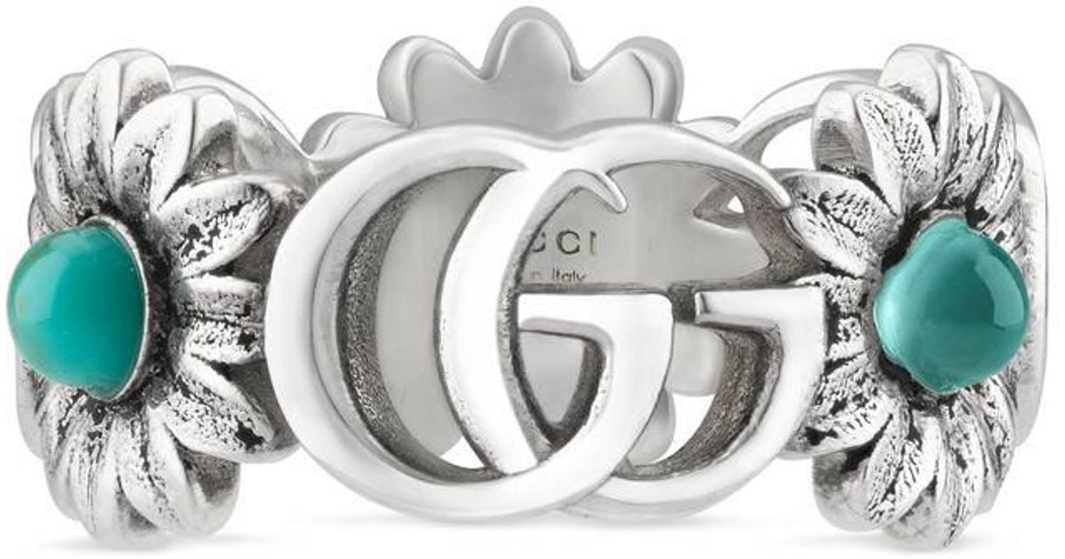 double g flower ring