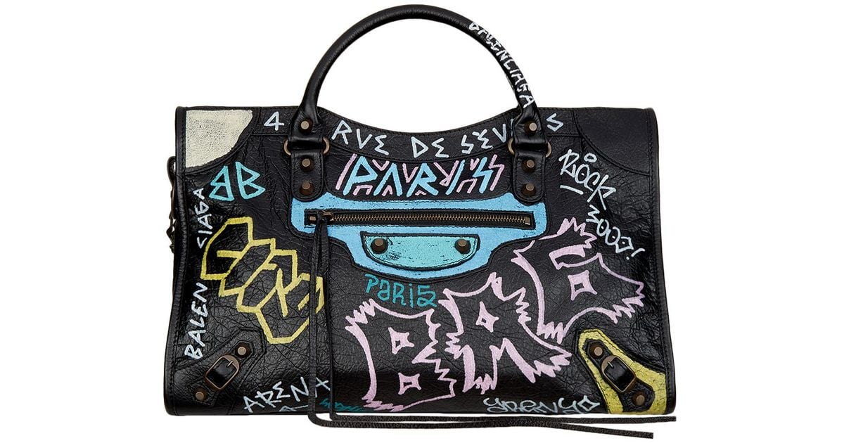 balenciaga mini graffiti bag