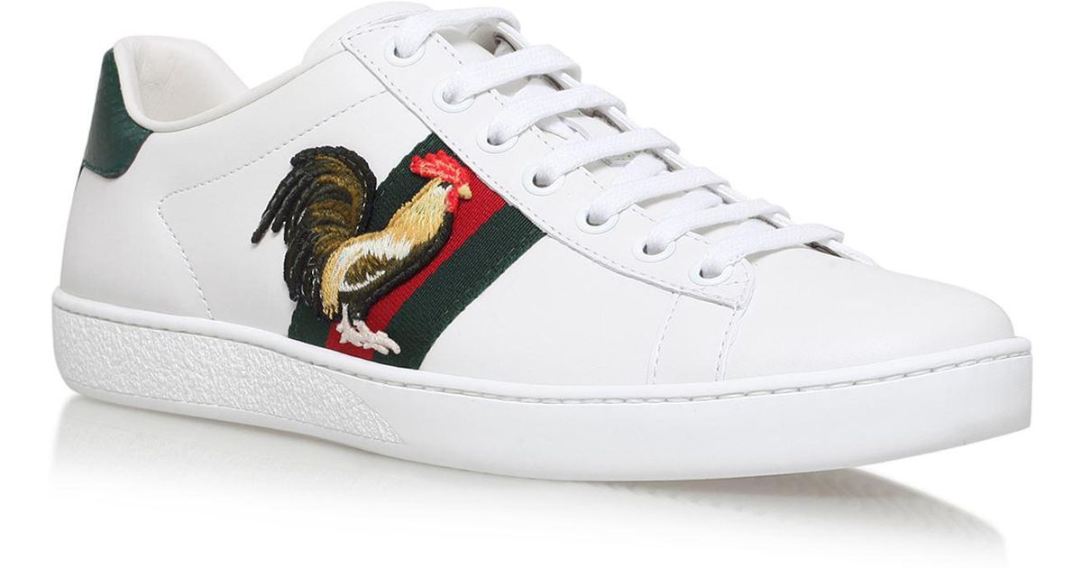 gucci new ace leather sneakers