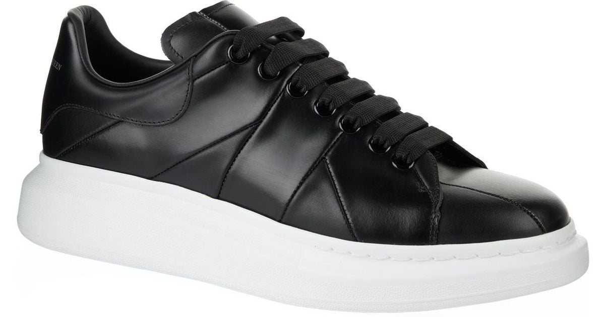 leather alexander mcqueen mens trainers