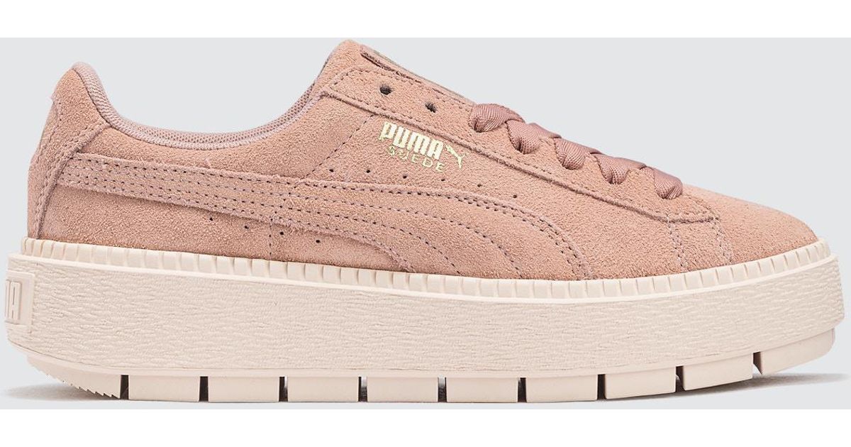 puma suede trace platform