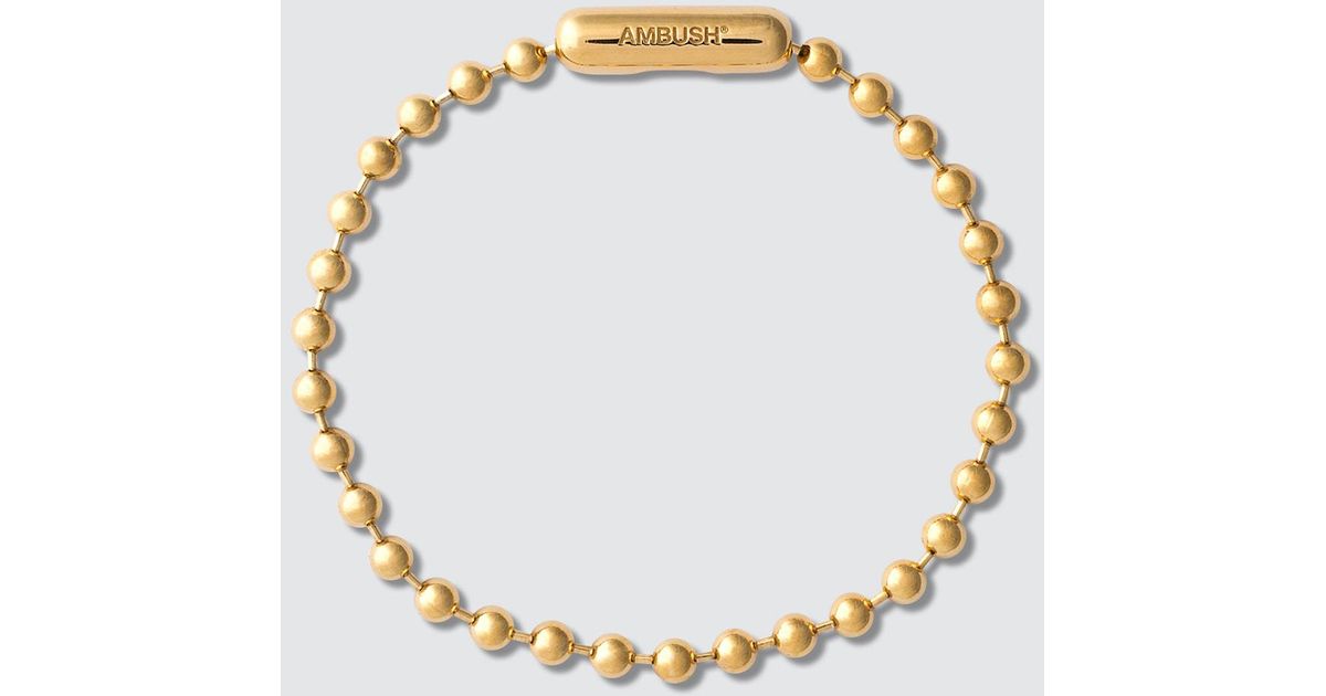 Lyst Ambush Ball Chain Bracelet In Metallic