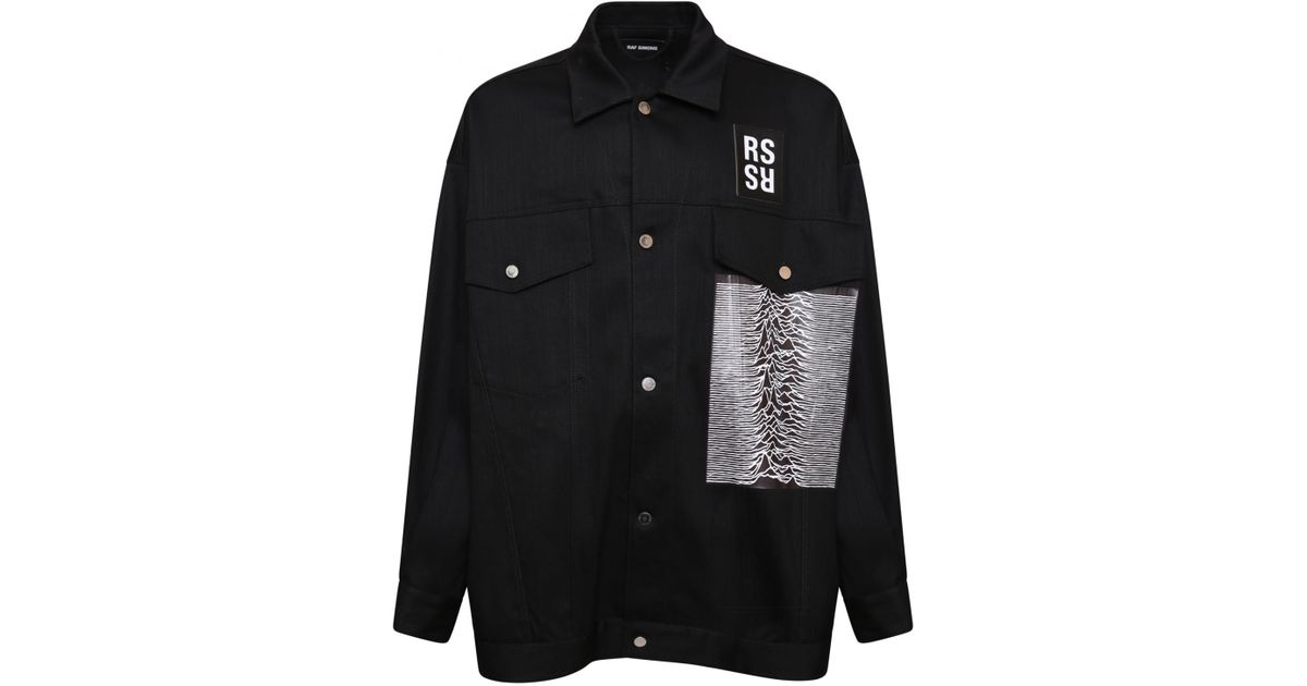 raf simons oversized denim jacket
