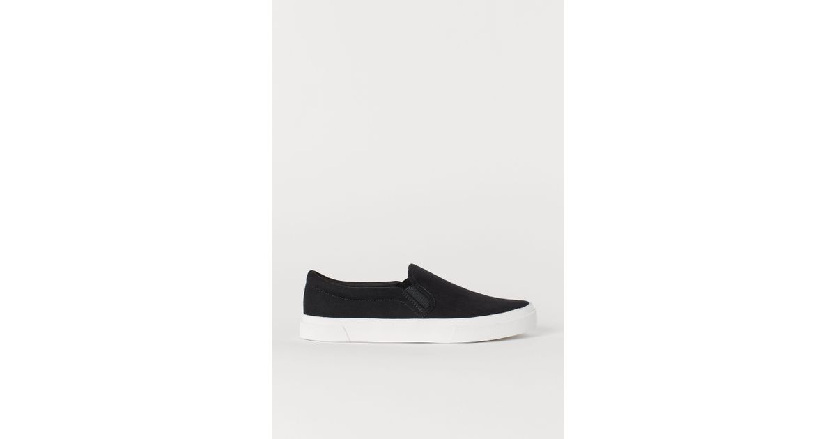 H&amp;M Slipon Trainers in Black Lyst