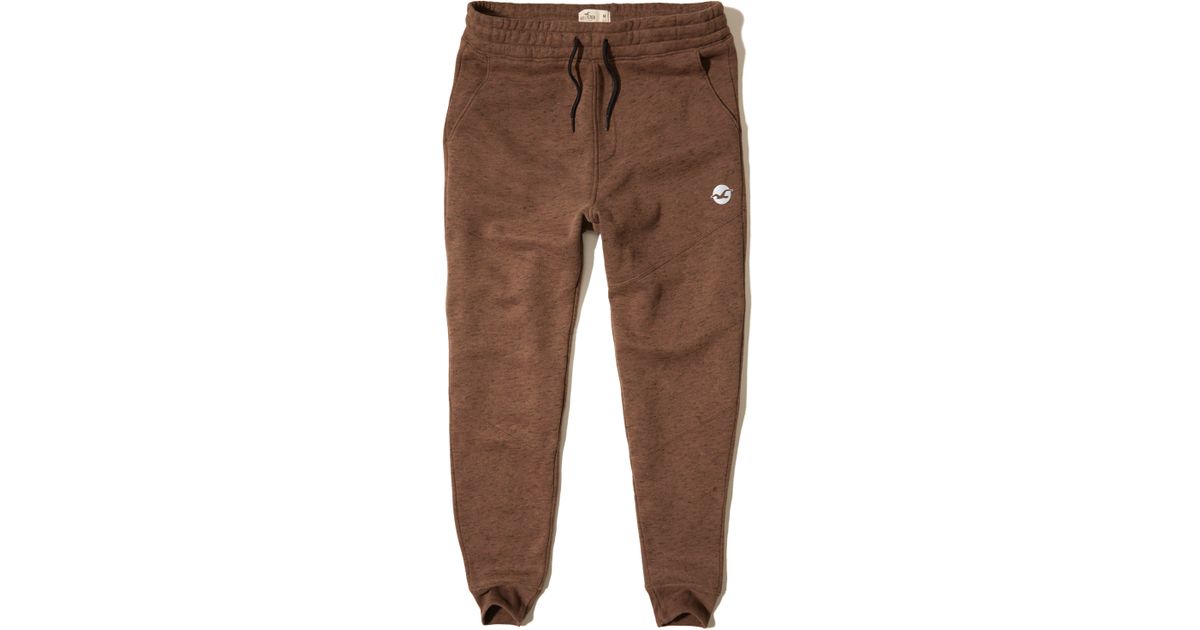 washed brown joggers