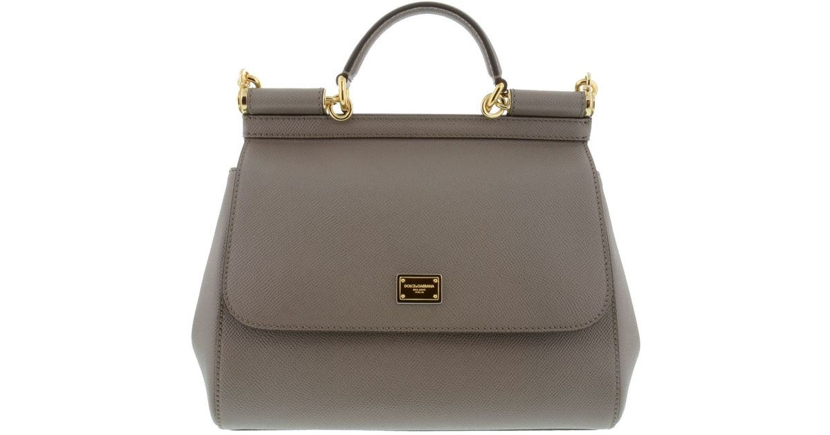 Dolce \u0026amp; gabbana Borsa Sicily Medium Tote in Beige (Fango chiaro ...  