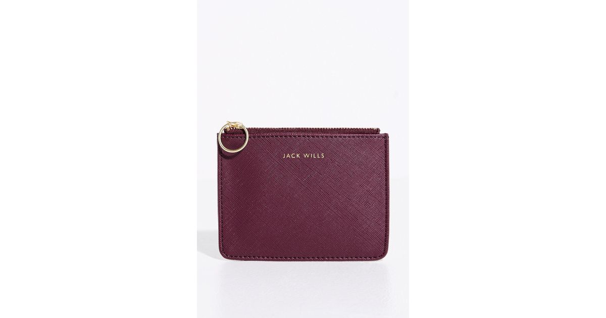 Lyst Jack Wills Millholme Coin Purse In Purple