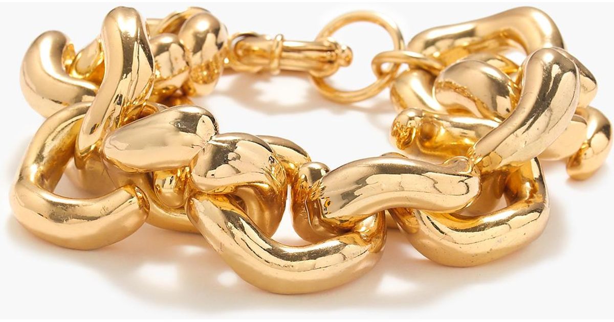 J.crew Classic Link Bracelet in Metallic Lyst