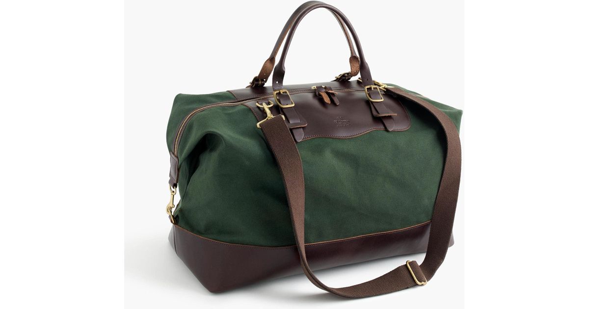 Lyst J Crew Billykirk Waxed Canvas Weekender Bag For Men