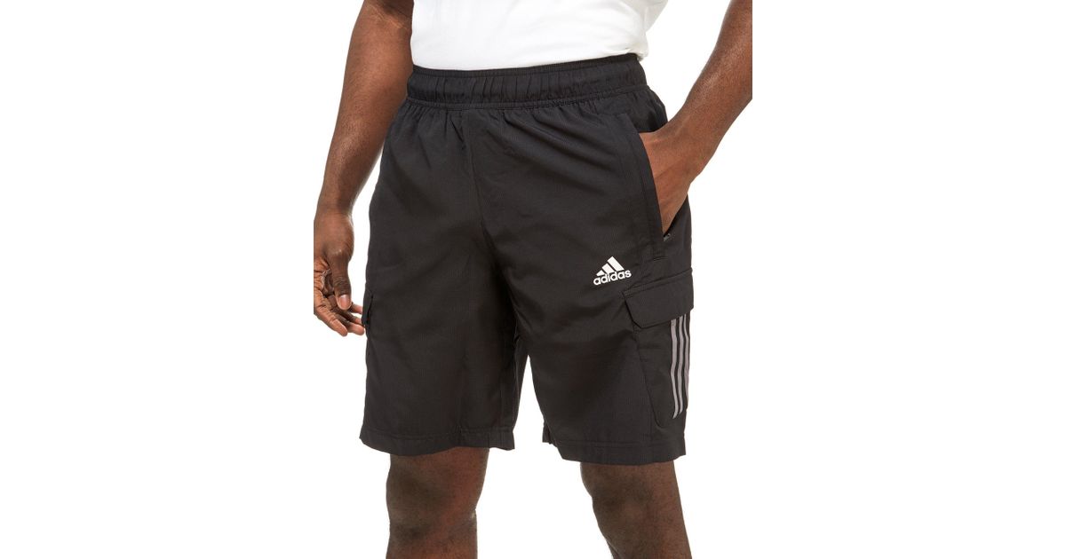 Adidas Cargo Shorts in Black for Men - Lyst