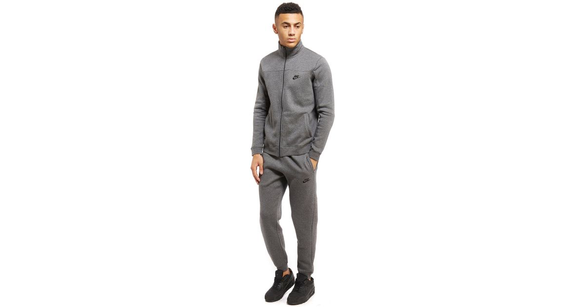 grey nike tracksuit mens