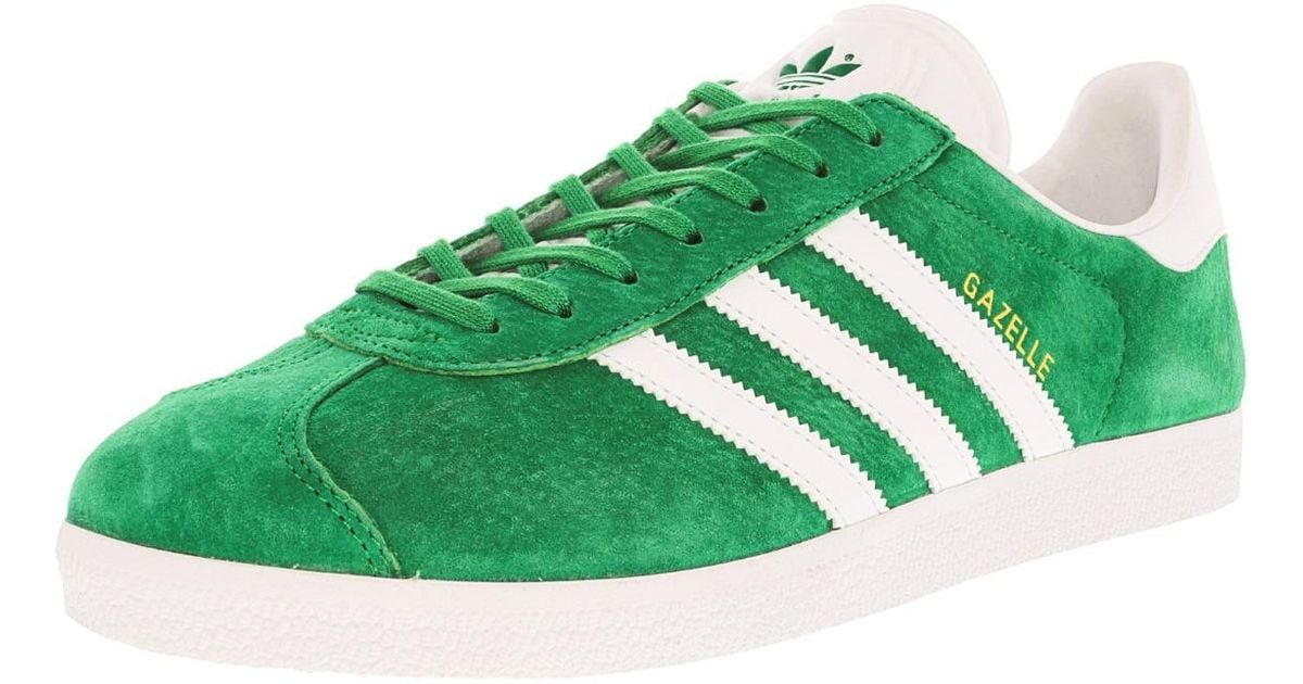 Lyst Adidas Gazelle Green White Metallic Gold Ankle high Lyst adidas Gazelle White Gold Metallic Ankle high