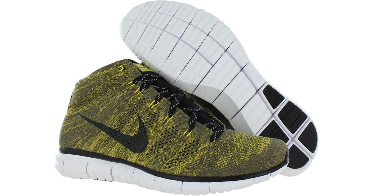 Nike Green Free Flyknit Chukka Running Shoes Size 14 for Men Lyst Nike Green Free Flyknit Chukka Running Shoes Size 14 for Men Lyst