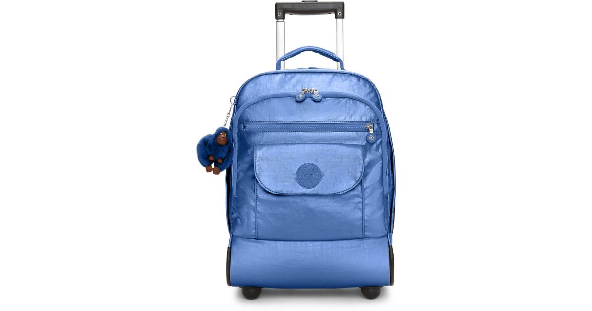 Lyst Kipling Sanaa Large Printed Rolling Backpack In Blue