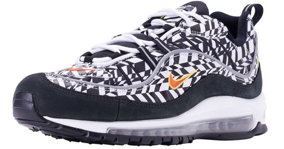 Nike Black Air Max 98 Aop for Men Lyst Nike Black Air Max 98 Aop for Men Lyst