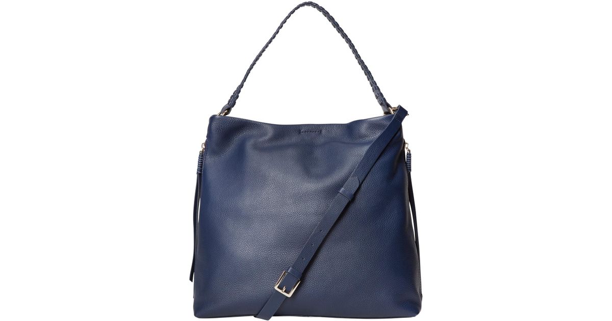 White Stuff Shea Leather Hobo Bag In Blue Lyst