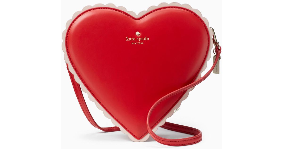 Lyst Kate Spade Yours Truly Chocolate Heart Bag In Red