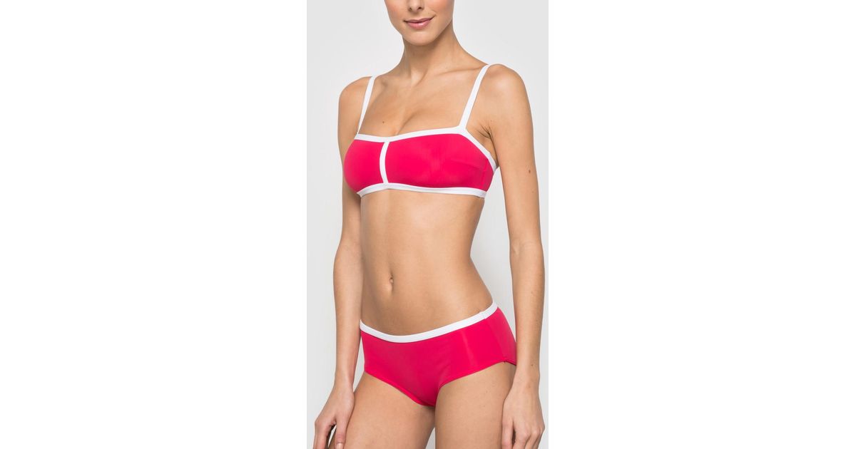 Lyst La Redoute 2 Piece Bandeau Bikini In Red