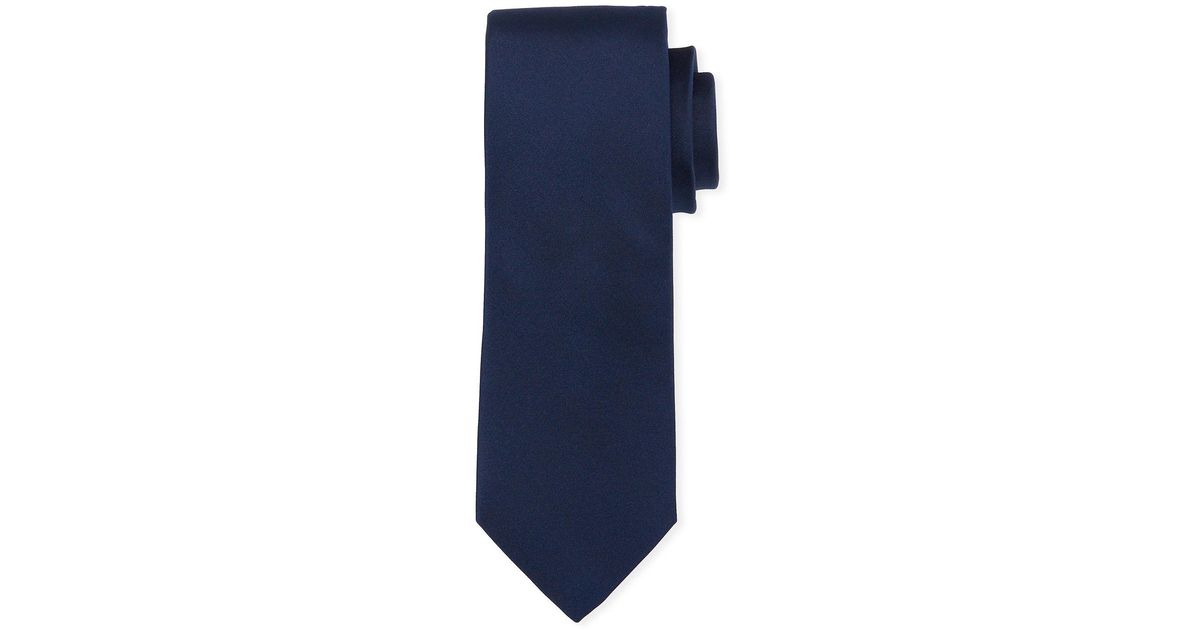 Neiman Marcus Men&#39;s Silk Solid Tie in Blue for Men - Lyst