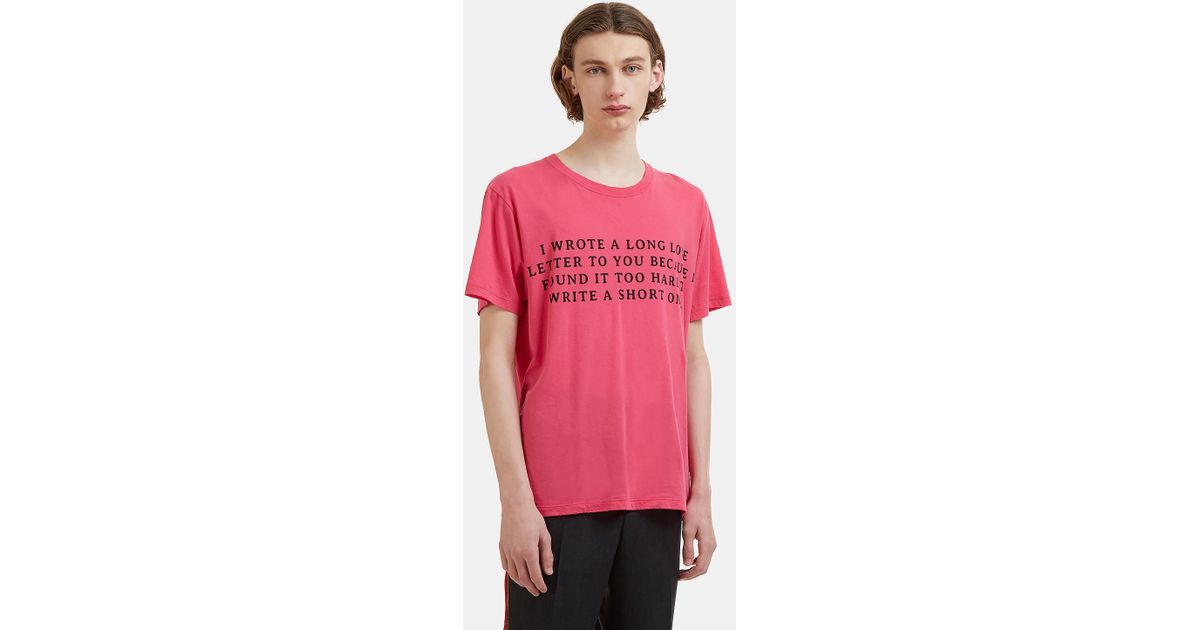 letter love shirt gucci Letter 6 for Save in Gucci Love shirt Pink Men T Lyst letter love shirt gucci Letter 6 for Save in Gucci Love shirt Pink Men T Lyst