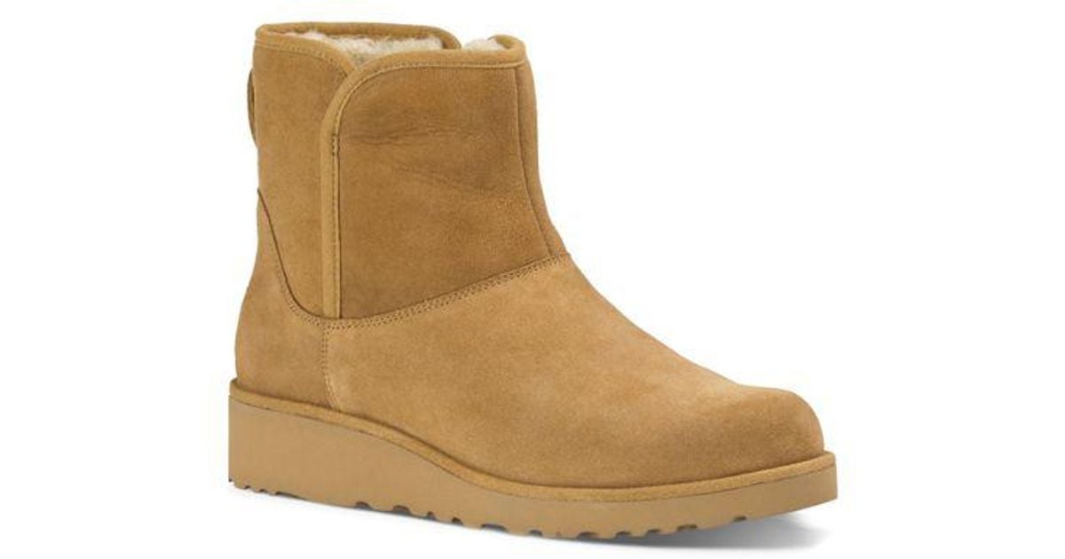 ugg kristin slim short sheepskin wedge boots