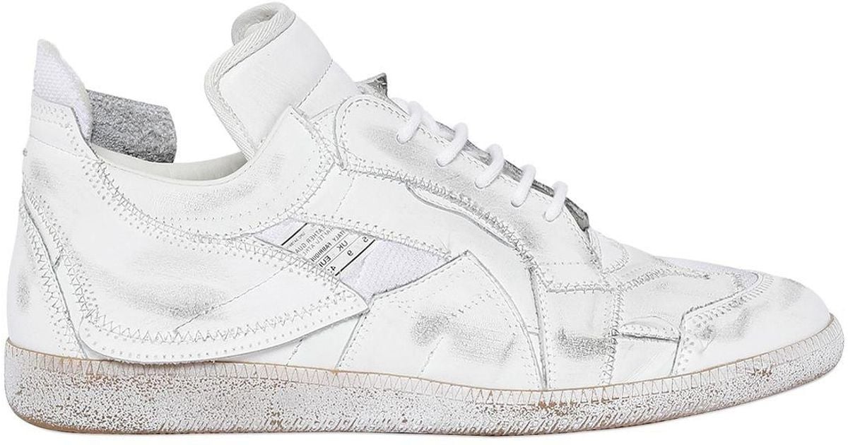 Lyst Maison Margiela Recycled Patchwork Leather Sneakers In White Lyst Maison Margiela Recycled Patchwork Leather Sneakers In White For Men