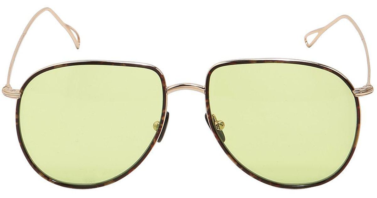 Lyst Kyme Beverley Seethru Sunglasses in Yellow