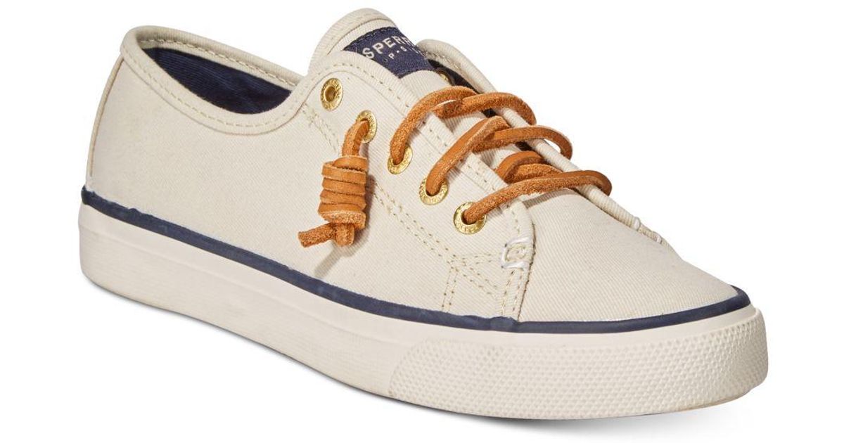 sperry white canvas sneakers