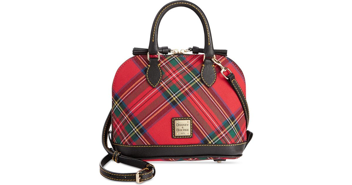 Lyst Dooney Bourke Tartan Bitsy Bag In Green