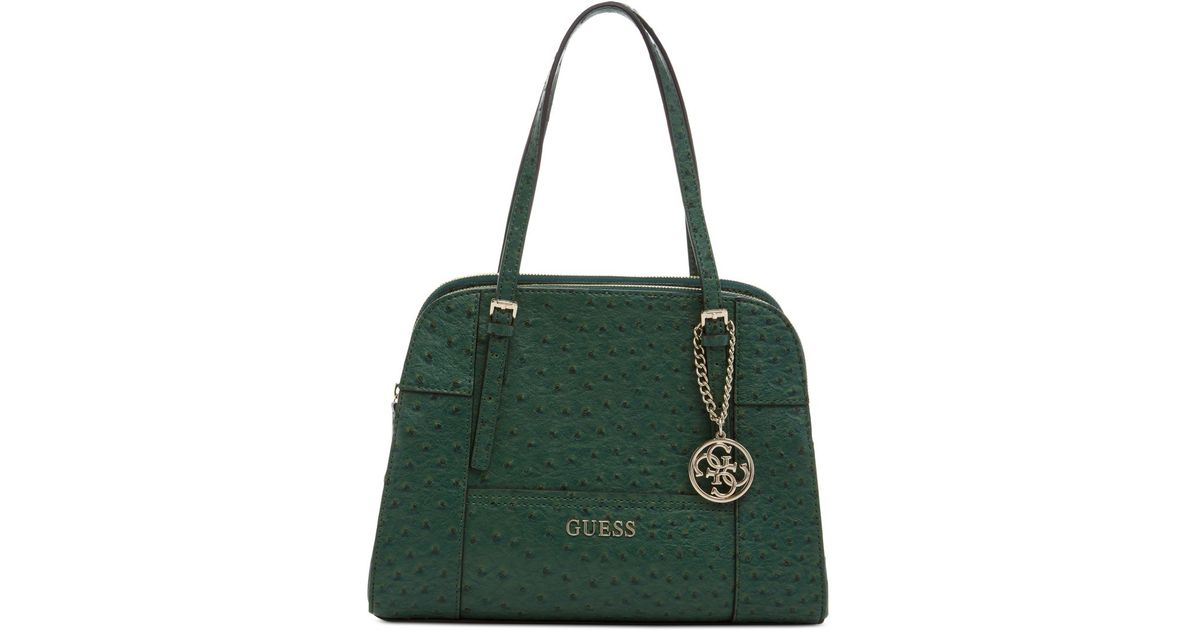 Lyst Guess Huntley Cali Medium Satchel In Green