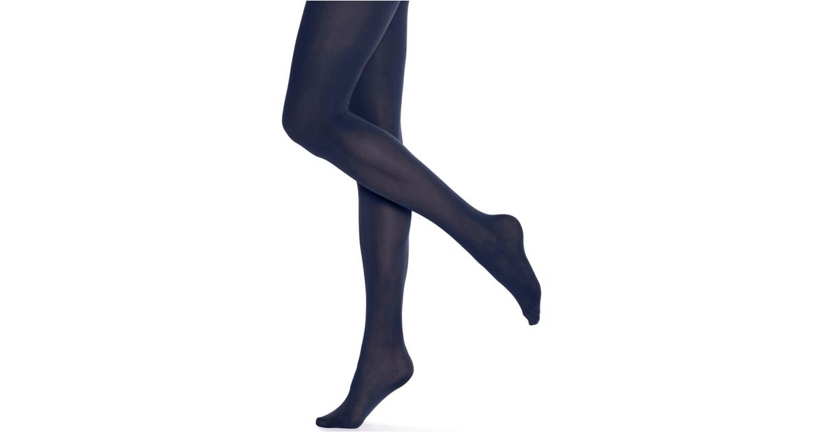 Hue Synthetic Opaque Tights in Navy (Blue) Save 83 Lyst